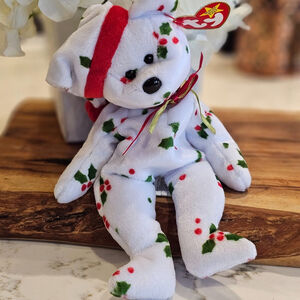 1998 Holiday Teddy Bear TY beanie baby Vintage